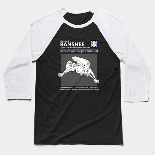 Banshee Service and Repair Manual Baseball T-Shirt by adho1982